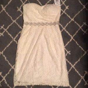 David’s bridal short sequin wedding dress